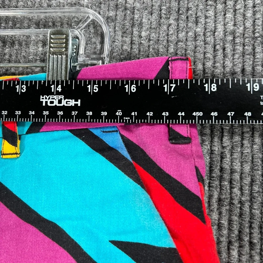 Loudmouth Golf Shorts Mens 34 Blue Purple Geometric Casual Chino Outdoor Light